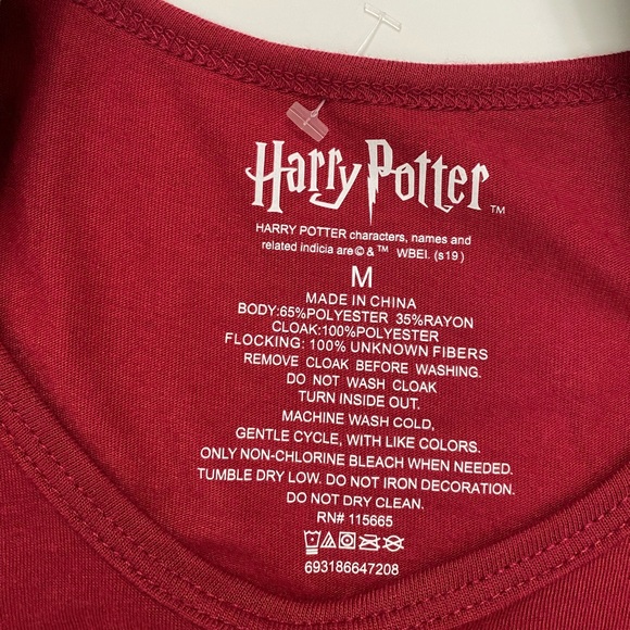 HARRY POTTER Halloween Juniors' Size M(7/9) Halloween Costume T-shirt with Cape - Picture 7 of 13